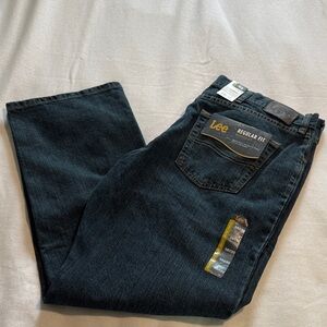 Lee Men’s Relaxed Fit Dark Indigo Jeans